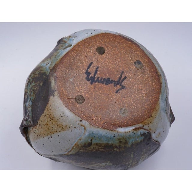 Mid-Century Modern Vintage Joel Edwards Vessel Vase Pottery Sculpture For Sale - Image 3 of 7