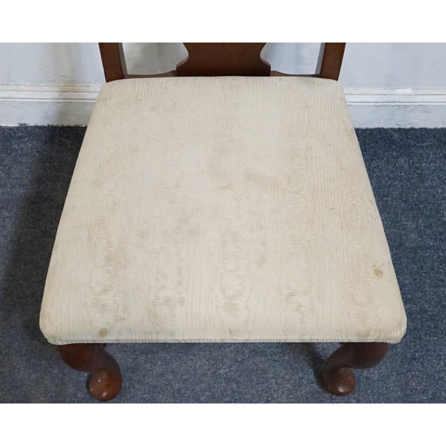 Brown Bassett Furniture Solid Cherry Traditional Queen Anne Style Dining Side Chair 4270-595 For Sale - Image 8 of 11