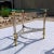 Maison Baguès Jansen Style Chrome & Brass Demi-Lune End Tables in Baguès For Sale - Image 4 of 13