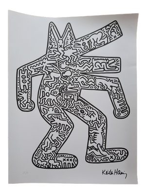 After Keith Haring, Dancing Dog, 1987, Screen Print