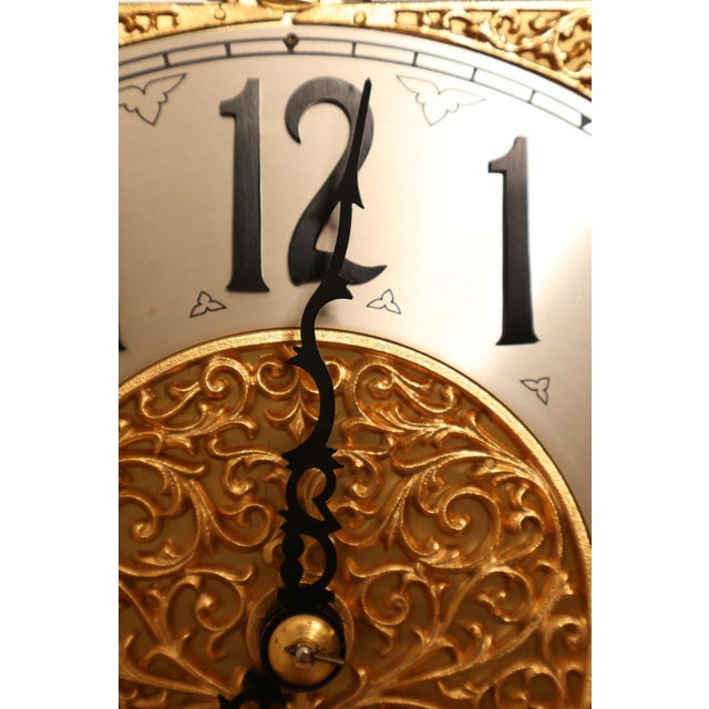 Herschede Burl Wood Five Tube Grandfather Clock For Sale - Image 13 of 18