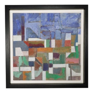 Robert J. Wirth Collage Painting, Titled "Landscape" For Sale