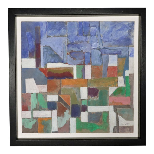 Robert J. Wirth Collage Painting, Titled "Landscape" For Sale