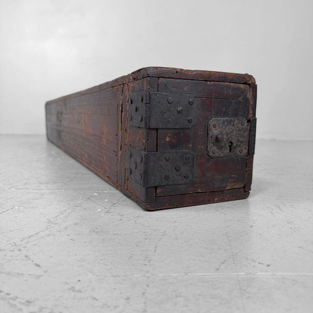 Antique Japanese Meiji Wooden Storage Chest, 1890 For Sale - Image 13 of 13