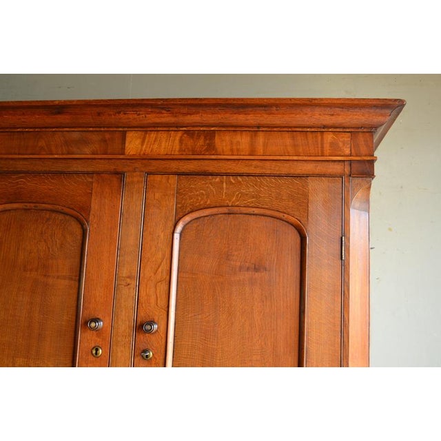 Antique English Oak Cabinet, 19th Century For Sale - Image 5 of 10