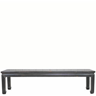 82" Long Vintage Solid Elm Bench For Sale