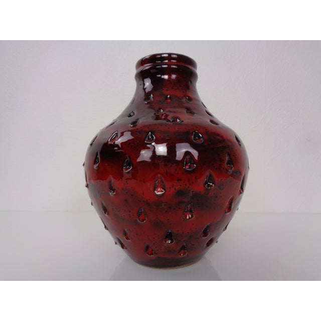 Mid-Century Modern Italian Strawberry Ceramic Vase by Fratelli Fanciullacci for Bitossi, 1960s For Sale - Image 3 of 18