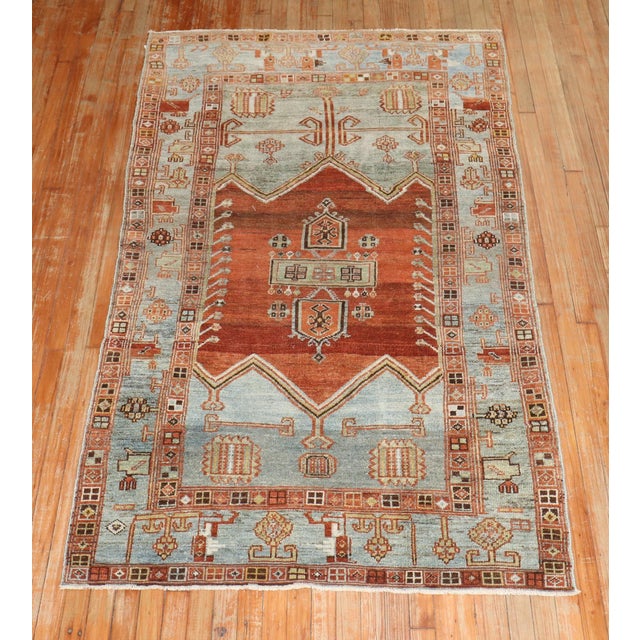 Zabihi Collection Tribal Persian Kurd Rug For Sale - Image 4 of 10