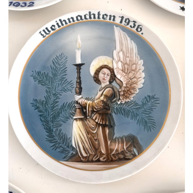 Ceramic Christmas Wall Plates from Rosenthal, 1932-1943, Set of 11 For Sale - Image 10 of 18