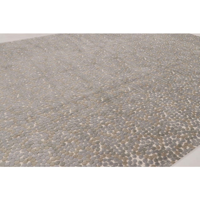 Rug & Kilim Contemporary Natural Silk Oversized Custom Rug in by Rug & Kilim, Nepal For Sale - Image 4 of 10