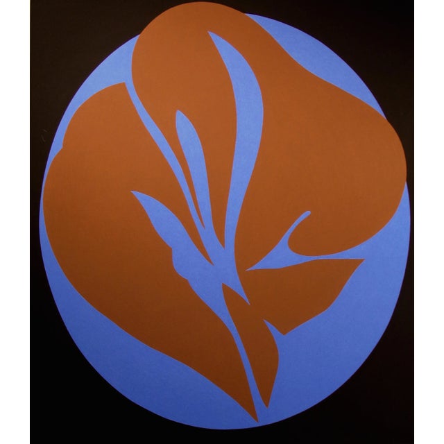 Jack Youngerman Untitled Signed & Numbered Serigraph From Blue Brown Suite Obo For Sale In Denver - Image 6 of 7