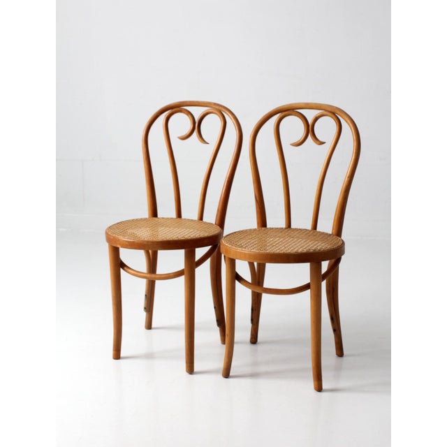 Wood Mid-Century Bentwood Chairs Pair For Sale - Image 7 of 18