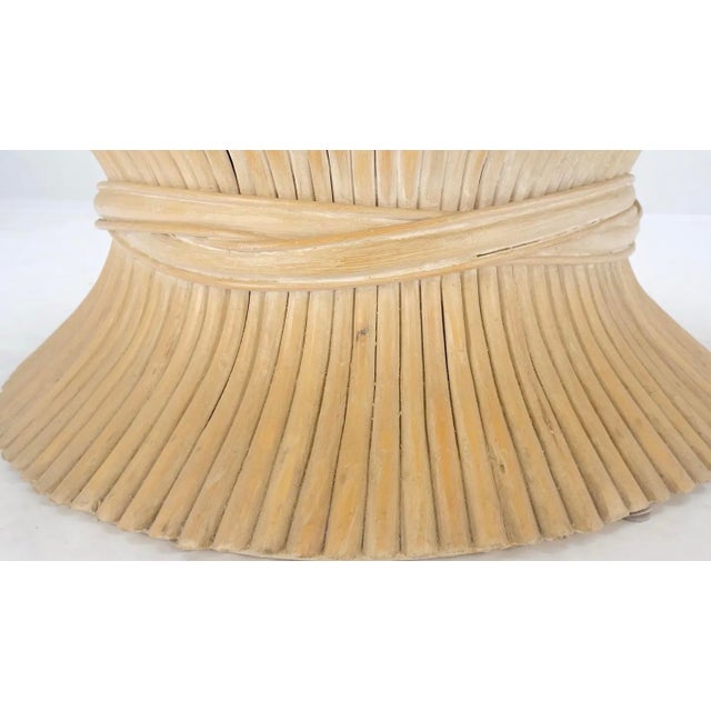 McGuire McGuire Classic Sheaf of Wheat Coffee Table. For Sale - Image 4 of 5