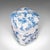 Ceramic Vintage Spice Jar, Oriental, Ceramic, Lidded Cookie Canister, Blue & White For Sale - Image 7 of 10