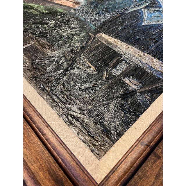 Impressionist 1961 Oil on Canvas Painting “The Last Chord" by Andrew William Vachon s.j. For Sale - Image 3 of 6
