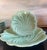 Vintage set of Art Deco celadon green ceramic tableware with a distinct swirled or spiral relief pattern, designed by...