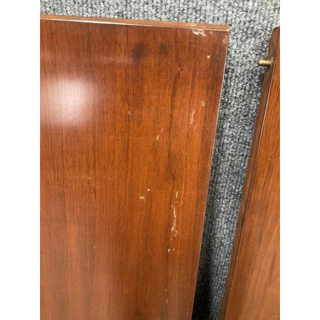 1970s Henkel Harris Solid Wild Black Cherry Double Pedestal Dining Table - 3 Leaves For Sale - Image 11 of 12