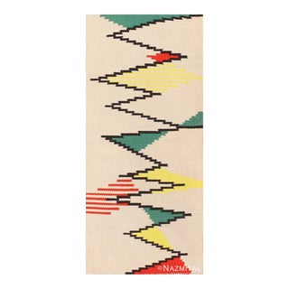 Nazmiyal Collection 1940s Antonin Kybal Vintage Kilim French Rug For Sale