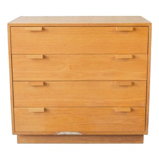 1980s Charles Webb White Oak Four Drawer Chest Dresser For Sale