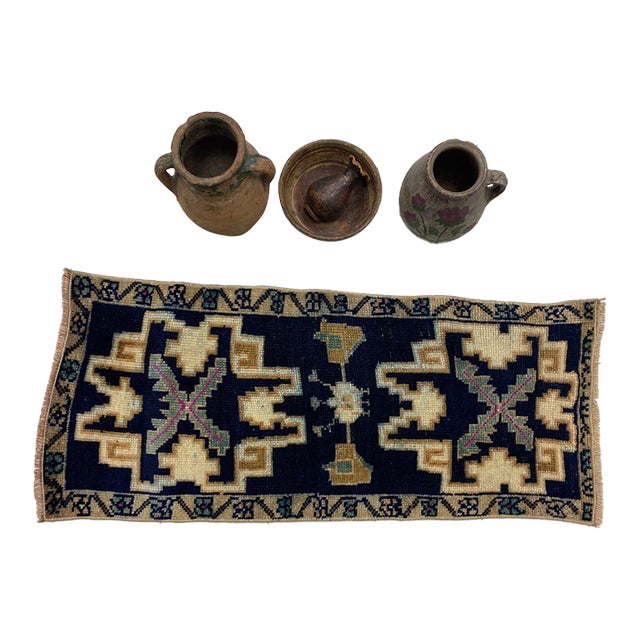 Oushak Handknotted Area Carpet For Sale