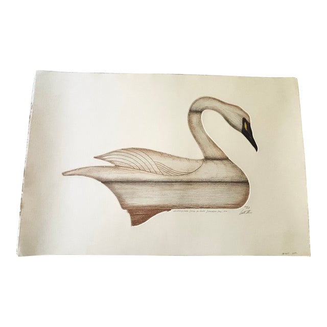 Arthur Nevin (American, B. 1929) "Whistling Swan", Decoy, 1/4 Scale, Barnegat Bay, 1910 For Sale