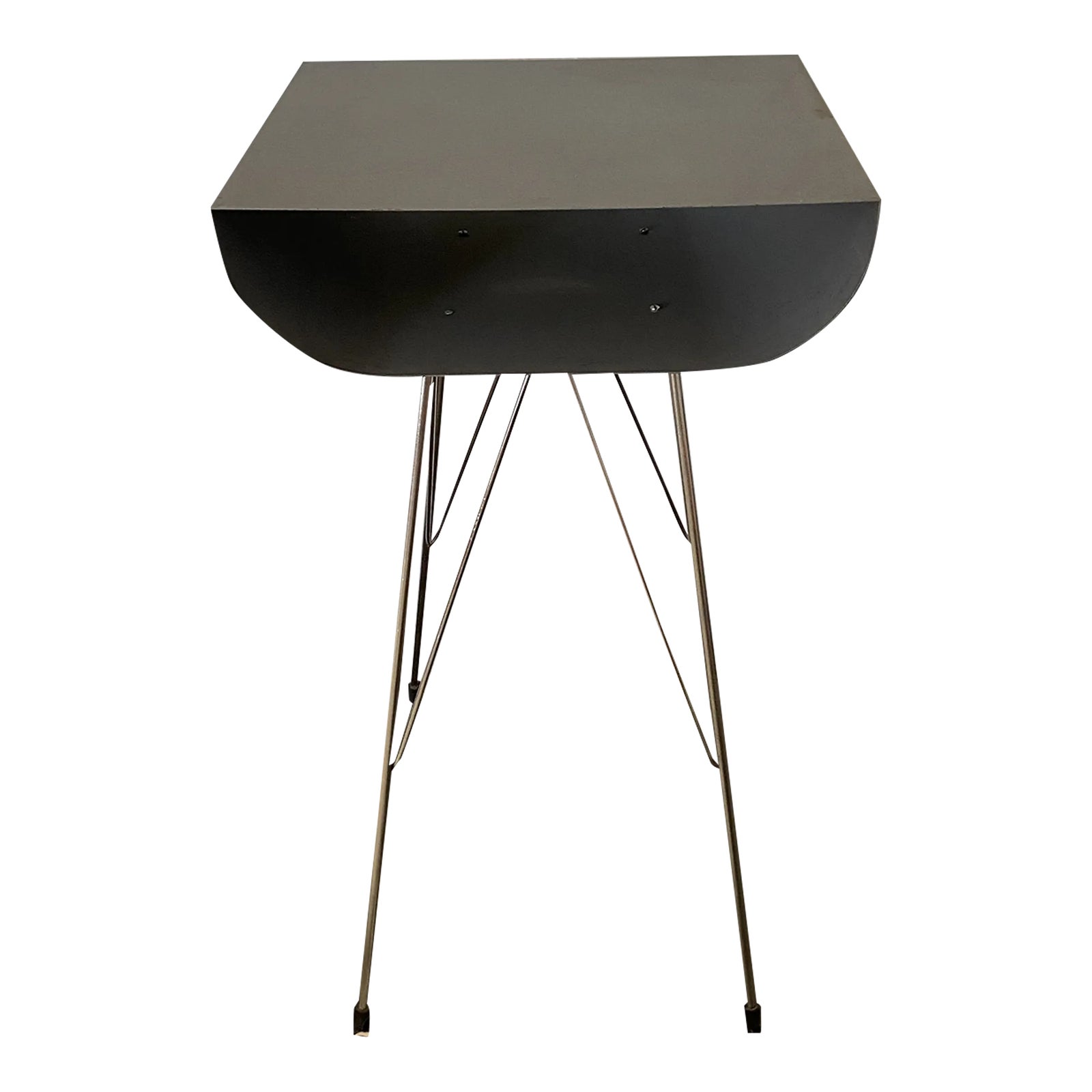Modern ICFF Chrome Side Table Chairish
