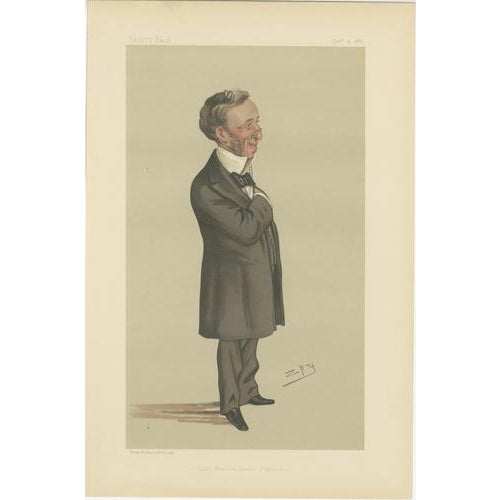 Paper Vanity Fair Artist, Caricatures of Victorian Figures, 1883, Prints, Set of 3 For Sale - Image 7 of 9