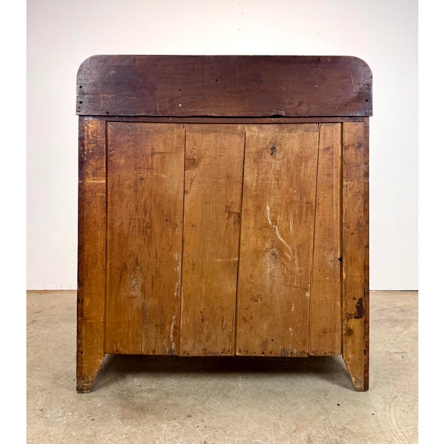 Early American 19th Century Victorian / Empire Style Step Back Chest of Drawers in Southern Yellow Pine For Sale - Image 10 of 12