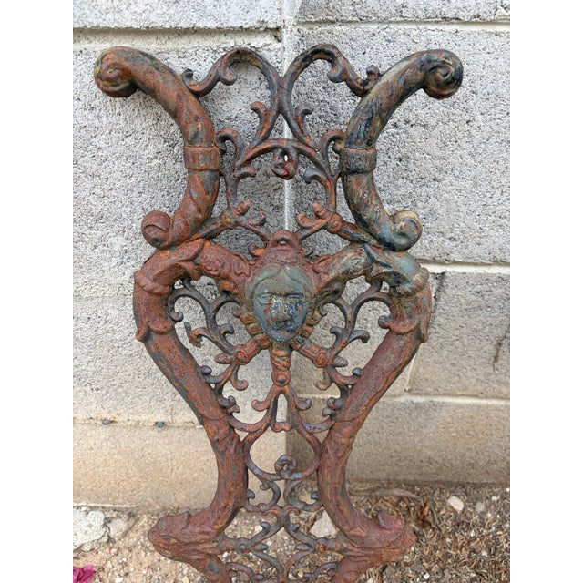 Late 19th Century 19th Century English Gothic Revival Cast Iron Wall Planters - A Pair For Sale - Image 5 of 12