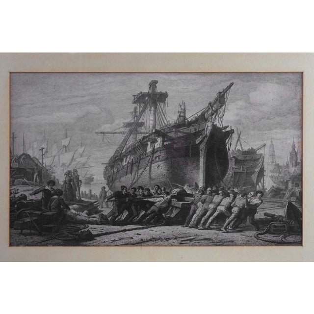 Glass After Hendrik Schaefels, Belgian Engraving of Napoleon I, 1804, Glass & Wood & Paper For Sale - Image 7 of 11