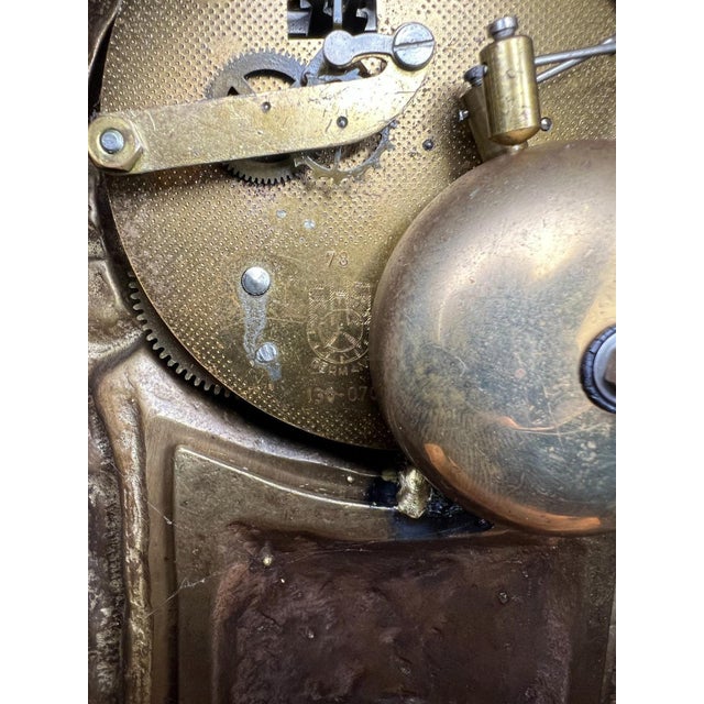 Vintage French Style Clock in Brass For Sale - Image 12 of 13