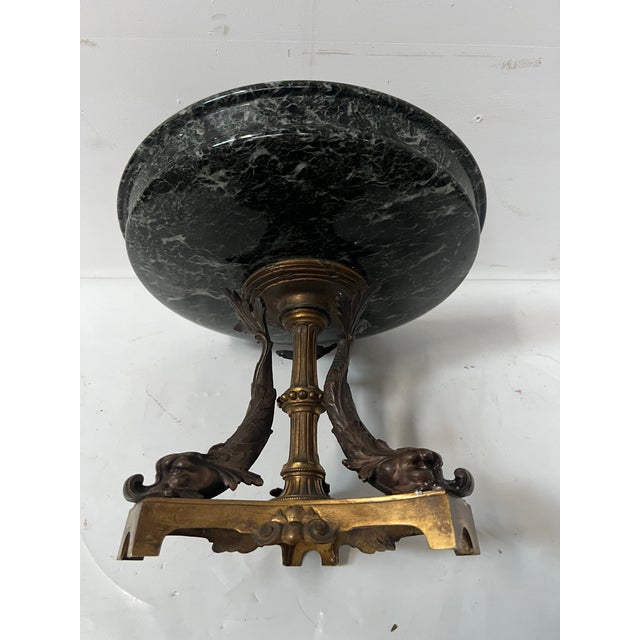 Bronze and Sea-Green Marble Trinket Tray, 1800s For Sale - Image 10 of 13