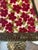 Gretchen Punch Regal Designer Fabric Green and Maroon Floral Lamp Shade For Sale - Image 4 of 5