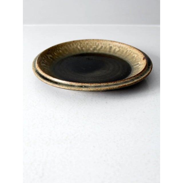 Vintage Studio Pottery Platter Plate For Sale - Image 4 of 9