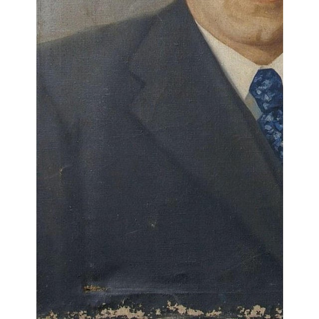 1970s Anastas Mikoyan Portrait Painting, Soviet Socialist Realism Art, 1970s 90-70 For Sale - Image 5 of 6