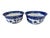 Japanese Vintage Blue and White Willow Pattern Japanese Decorative Set of 2 Bowls Made in Japan For Sale - Image 3 of 8