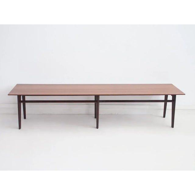 Brown Mid-Century Italian Wooden Console Table, 1960s For Sale - Image 8 of 8