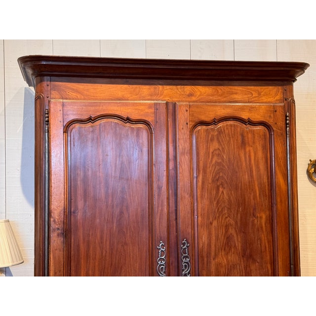 Wood 18th Century Louis XV Provincial Armoire For Sale - Image 7 of 14