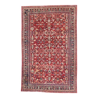 Antique Persian Mahal Rug, 11'03 X 17'09 For Sale