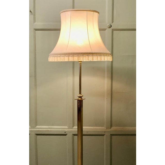 Vintage Telescopic Brass Floor Lamp, 1930 For Sale - Image 6 of 7
