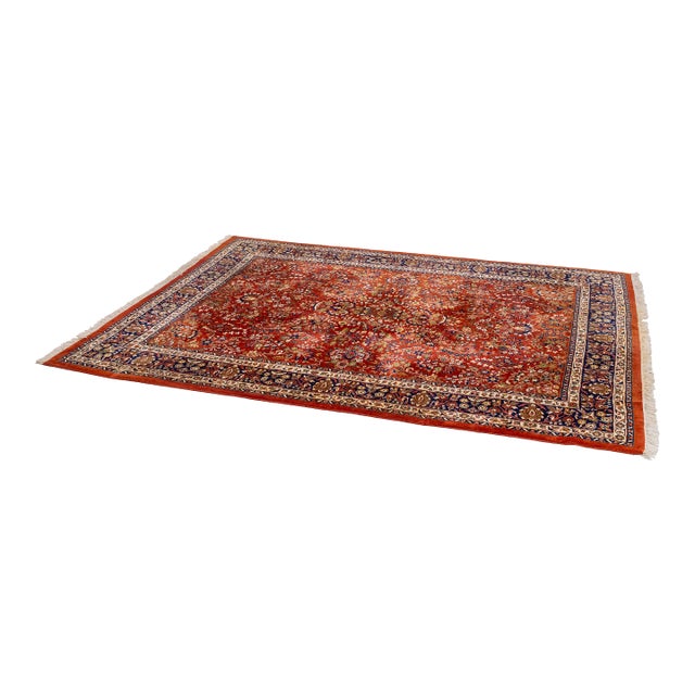 Wool Approx. 9x12 Multi Color Oriental Room Size Rug For Sale
