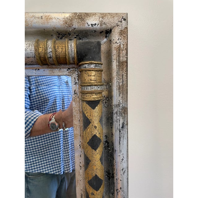 Modern Vintage John-Richards Modern Neoclassical Decorative Wall Mirror For Sale - Image 3 of 9