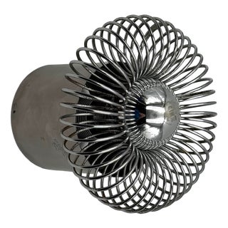 Chrome Spiral Wall Lamp from Galerie Oxar, France, 1970s For Sale