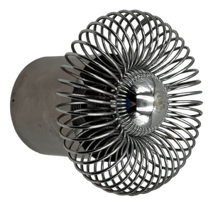 Chrome Spiral Wall Lamp from Galerie Oxar, France, 1970s