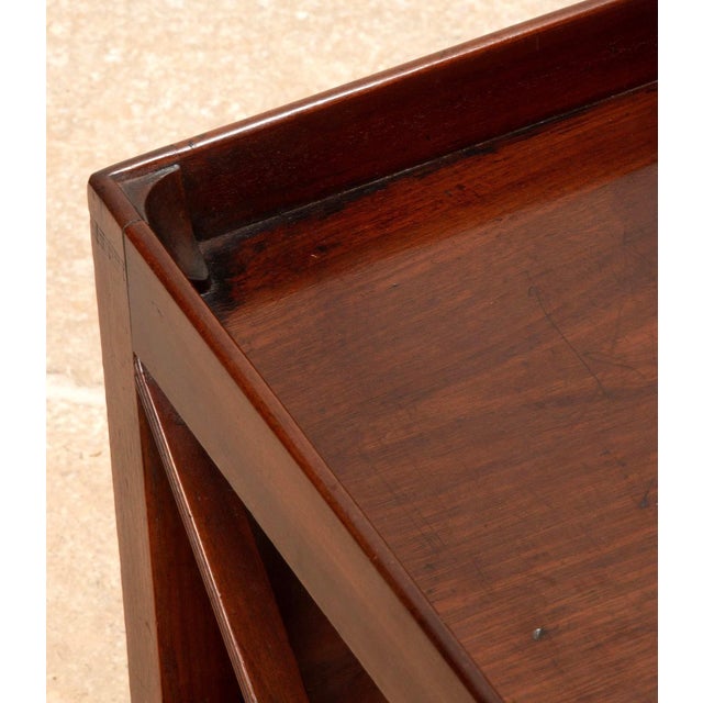 Low Regency Mahogany Open Front Canterbury Table, 1820s For Sale - Image 4 of 10