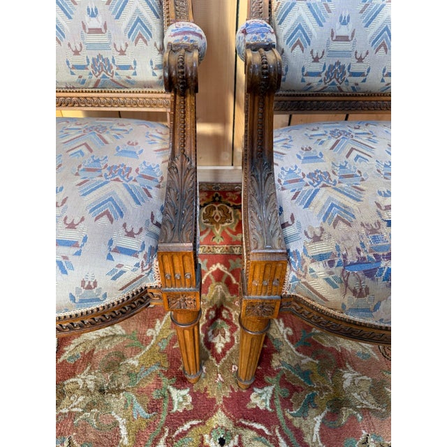 Antique Chairs in Carved Wood, 1890s, Set of 4 For Sale - Image 4 of 8