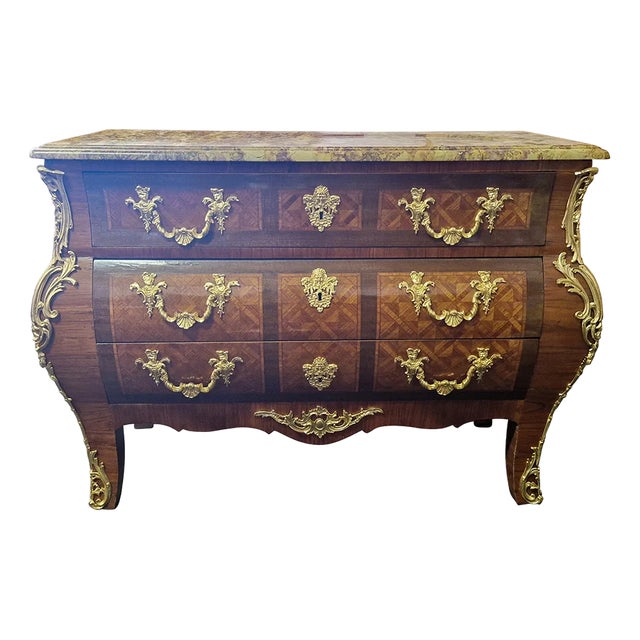 Louis XV Style French Chest of Drawers, 1950s For Sale