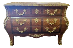 Louis XV Style French Chest of Drawers, 1950s