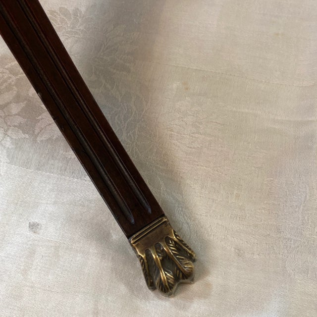 1940s Mahogany Scallop Edge Parlor Tables by Brandt - A Pair For Sale - Image 5 of 12