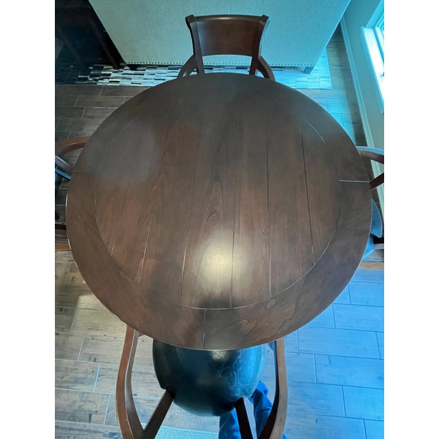 Transitional Fremarc Designs Round Bistro Table For Sale - Image 3 of 4
